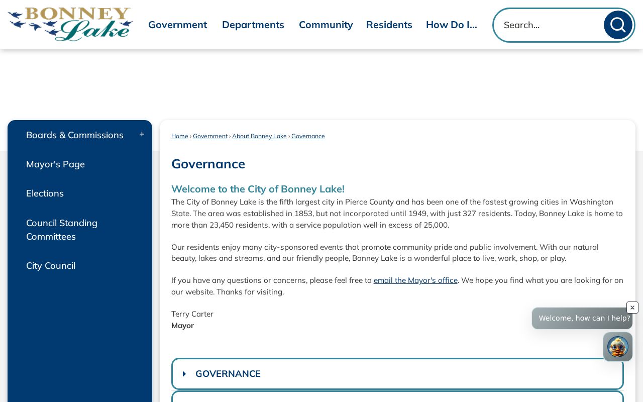 Bonney Lake residents directory city governance